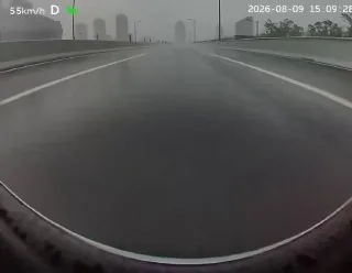 上海高架 道具赛 #台风 #恶劣天气